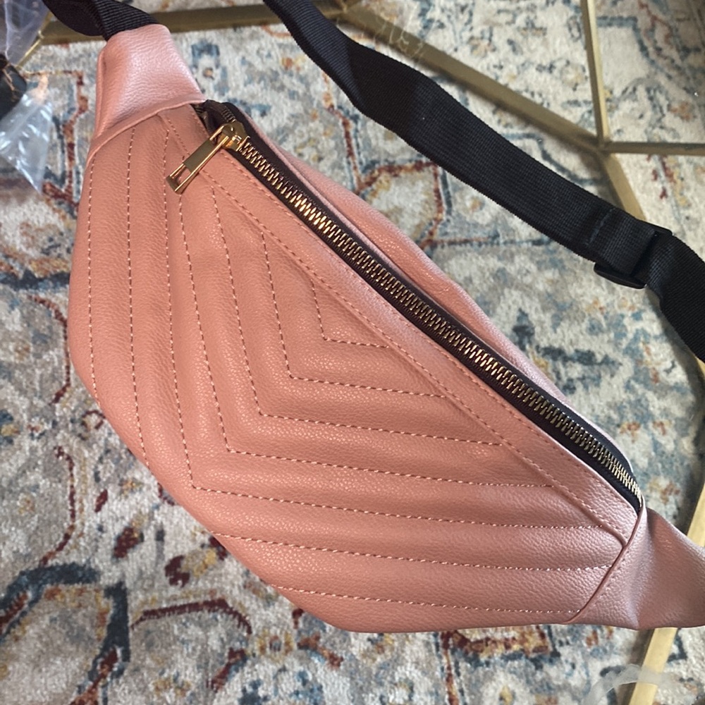Tan beige fanny pack